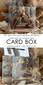 CARD BOXES acrylic Cards box Elegant Clear wedding wishing well acrylic card box with Lock, Personalized Wedding Card Box, Card Box with heart and branch , Wedding Card Box with Lid, Wedding Money Box, Wedding Card Holder 9