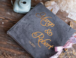 WEDDING GUEST BOOKS Instax Instant Photo Book Dark Grey and Gold Wedding Guest Book Personalised, Instant Photo Book Instax Wedding Photo Guestbook10