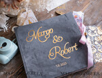 WEDDING GUEST BOOKS Instax Instant Photo Book Dark Grey and Gold Wedding Guest Book Personalised, Instant Photo Book Instax Wedding Photo Guestbook10