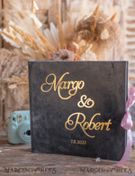 WEDDING GUEST BOOKS Instax Instant Photo Book Dark Grey and Gold Wedding Guest Book Personalised, Instant Photo Book Instax Wedding Photo Guestbook10