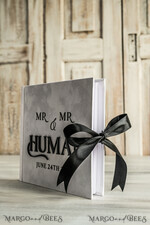 WEDDING GUEST BOOKS Instax Instant Photo Book black & white Velvet  Acrylic Wedding Guest Book Personalised & sign set, Velvet elegant Instant Photo Book Boho Elegant Instax Guestbook19