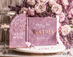 HOCHZEITS-GÄSTEBÜCHER Instax Sofortbildbuch Mauve Gold Acryl Hochzeitsgastbuch personalisiert, Velvet Dusty Rose Sofortfotobuch Boho Elegant Instax Hochzeitsfoto Gastbuch14