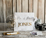 HOCHZEITS-GÄSTEBÜCHER Instax Sofortbildbuch Reines Weißes Gold-Acryl-Hochzeitsgästebuch mit personalisiertem Unterschriften-Set, Samtweißes Sofortfoto-Buch Boho Elegante Instax Hochzeitsfoto-Gästebuch21