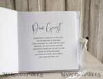 HOCHZEITS-GÄSTEBÜCHER Instax Sofortbildbuch Perlen Weißgold Acryl Hochzeitsgäste Buch Personalisiert und Unterzeichnung Set, Samt Perlen Sofortfoto Buch Boho Elegantes Instax Hochzeitsfoto Gästebuch12