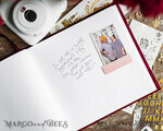 HOCHZEITS-GÄSTEBÜCHER Instax Sofortbildbuch Hochzeitsgäste Buch personalisiert, Samt Sofortbildbuch Boho Elegantes Instax Hochzeitsfoto Gästebuch14