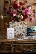 WEDDING GUEST BOOKS Instax Instant Photo Book Luxury Wedding GuestBook, Vintagw Personalized Wedding Album • Wedding Peach  Photo Booth Book13
