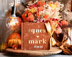 WEDDING GUEST BOOKS Instax Instant Photo Book Fall Terracotta Gold Acrylic Wedding Guest Book Personalised, Velvet Rust Instant Photo Book Boho Elegant Instax Wedding Photo Guestbook14