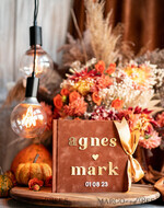 WEDDING GUEST BOOKS Instax Instant Photo Book Fall Terracotta Gold Acrylic Wedding Guest Book Personalised, Velvet Rust Instant Photo Book Boho Elegant Instax Wedding Photo Guestbook14
