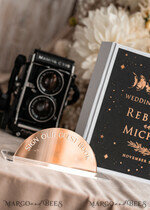 WEDDING GUEST BOOKS Instax Instant Photo Book Photoalbum Wedding Guest Book Personalised with arch mirror sign set, Black Gold Instant Photo Book Boho halloween Instax Wedding Photo Guestbook12