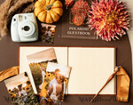 WEDDING GUEST BOOKS Instax Instant Photo Book Fall Terracotta Gold Acrylic Wedding Guest Book Personalised and sign set, Velvet Rust Instant Photo Book Boho Elegant Instax Wedding Photo Guestbook18