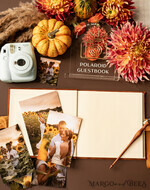 WEDDING GUEST BOOKS Instax Instant Photo Book Fall Terracotta Gold Acrylic Wedding Guest Book Personalised and sign set, Velvet Rust Instant Photo Book Boho Elegant Instax Wedding Photo Guestbook18