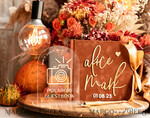 WEDDING GUEST BOOKS Instax Instant Photo Book Fall Terracotta Gold Acrylic Wedding Guest Book Personalised and sign set, Velvet Rust Instant Photo Book Boho Elegant Instax Wedding Photo Guestbook18