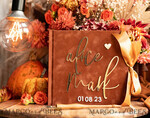 WEDDING GUEST BOOKS Instax Instant Photo Book Fall Terracotta Gold Acrylic Wedding Guest Book Personalised and sign set, Velvet Rust Instant Photo Book Boho Elegant Instax Wedding Photo Guestbook18