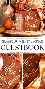WEDDING GUEST BOOKS Instax Instant Photo Book Fall Terracotta Gold Acrylic Wedding Guest Book Personalised and sign set, Velvet Rust Instant Photo Book Boho Elegant Instax Wedding Photo Guestbook18