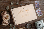 WEDDING GUEST BOOKS Instax Instant Photo Book We Do Wooden Wedding GuestBook, Wood Engraved Personalized Wedding Album • Rustic Photo Booth Book9