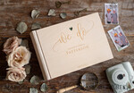 WEDDING GUEST BOOKS Instax Instant Photo Book We Do Wooden Wedding GuestBook, Wood Engraved Personalized Wedding Album • Rustic Photo Booth Book9