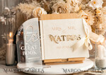HOCHZEITS-GÄSTEBÜCHER Instax Sofortbildbuch Elfenbein Gold Acryl Hochzeitsgäste Buch personalisiert & Signaturset, Samt Sofortbildbuch Boho Elegantes Instax Hochzeitsfoto Gästebuch25