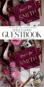 WEDDING GUEST BOOKS Instax Instant Photo Book Maroon Gold Acrylic Wedding Guest Book Personalised and sign set, Velvet Garden Burgundy Instant Photo Book Boho Elegant Marsala Instax Wedding Photo Guestbook16