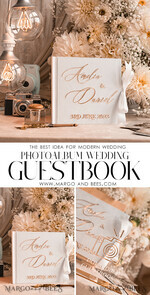 WEDDING GUEST BOOKS Instax Instant Photo Book Pure White Gold Acrylic Wedding Guest Book Personalised and sign set, Velvet Instant Photo Book Boho Elegant Instax Wedding Photo Guestbook30