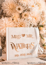 WEDDING GUEST BOOKS Instax Instant Photo Book Pure White Gold Acrylic Wedding Guest Book Personalised and sign set, Velvet Instant Photo Book Boho Elegant Instax Wedding Photo Guestbook24