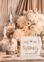 WEDDING GUEST BOOKS Instax Instant Photo Book Pure White Gold Acrylic Wedding Guest Book Personalised and sign set, Velvet Instant Photo Book Boho Elegant Instax Wedding Photo Guestbook24