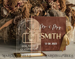 WEDDING GUEST BOOKS Instax Instant Photo Book Fall Terracotta Gold Acrylic Wedding Guest Book Personalised and sign set, Velvet Rust Instant Photo Book Boho Elegant Instax Wedding Photo Guestbook12