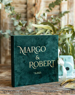 WEDDING GUEST BOOKS Instax Instant Photo Book Green Gold Luxury Wedding Guest Book, Emerald green gold Velvet Instant Photo Book , Elegant Greenery Instax Wedding Photo Guestbook 10