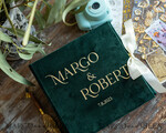 WEDDING GUEST BOOKS Instax Instant Photo Book Green Gold Luxury Wedding Guest Book, Emerald green gold Velvet Instant Photo Book , Elegant Greenery Instax Wedding Photo Guestbook 10