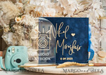 HOCHZEITS-GÄSTEBÜCHER Instax Sofortbildbuch Marinblaues Gold Acryl-Hochzeitsgastbuch mit personalisiertem Signaturset, Samt Dunkelblau Sofortbildbuch Boho Elegantes Instax Hochzeitsfoto-Gästebuch21