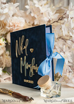 HOCHZEITS-GÄSTEBÜCHER Instax Sofortbildbuch Marinblaues Gold Acryl-Hochzeitsgastbuch mit personalisiertem Signaturset, Samt Dunkelblau Sofortbildbuch Boho Elegantes Instax Hochzeitsfoto-Gästebuch21