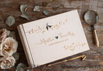 WEDDING GUEST BOOKS Instax Instant Photo Book Presonalised Wedding Guest Book, Wooden Instant Photo Book • LoveBirds Rustic Instax Wedding Photo Guestbook8