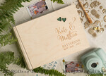 WEDDING GUEST BOOKS Instax Instant Photo Book Presonalised Wedding Guest Book, Wooden Rustic Personalized Wedding Album• Wood Engraved Photo Booth Book7