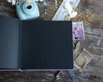WEDDING GUEST BOOKS Instax Instant Photo Book Luxury Blush Pink Wedding Guest Book, Pink gold Velvet Instant Photo Book , Elegant velvet Instax Wedding Photo Guestbook Black Pages 6