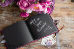 WEDDING GUEST BOOKS Instax Instant Photo Book Burgundy Velvet Presonalised Wedding Guest Book, velvet Personalized Wedding Album black pages , Luxury Velvet Photo Booth Book7