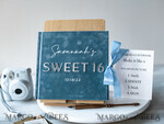 HOCHZEITS-GÄSTEBÜCHER Instax Sofortbildbuch Sweet 16 Gästebuch personalisiert, samtiges Sofortbildbuch Boho elegant Instax Sweet 16 Foto-Gästebuch17