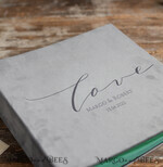WEDDING GUEST BOOKS Instax Instant Photo Book Wedding Guest Book Personalised, Velvet Grey Instant Photo Book,  Custom Elegant Instax Wedding Photo Guestbook6