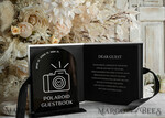 HOCHZEITS-GÄSTEBÜCHER Instax Sofortbildbuch Schwarz & Weiß Terrakotta Gold Acryl Hochzeitsgästebuch personalisiert & Unterschriften-Set, Samt elegantes Sofortfoto-Buch Boho Elegantes Instax Hochzeitsfoto-Gästebuch20