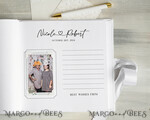 HOCHZEITS-GÄSTEBÜCHER Instax Sofortbildbuch Reines Weißes Gold-Acryl-Hochzeitsgästebuch, personalisiert und mit Unterschriftenset, Samtweißes Sofortfoto-Buch Boho-Elegant Instax Hochzeitsfoto-Gästebuch19