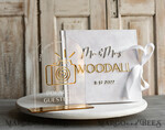 HOCHZEITS-GÄSTEBÜCHER Instax Sofortbildbuch Reines Weißes Gold-Acryl-Hochzeitsgästebuch, personalisiert und mit Unterschriftenset, Samtweißes Sofortfoto-Buch Boho-Elegant Instax Hochzeitsfoto-Gästebuch19