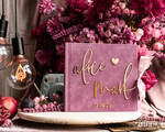 WEDDING GUEST BOOKS Instax Instant Photo Book Mauve Gold Acrylic Wedding Guest Book Personalised and sign set, Velvet dusty Rose Instant Photo Book Boho Elegant Instax Wedding Photo Guestbook27