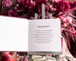 WEDDING GUEST BOOKS Instax Instant Photo Book Mauve Gold Acrylic Wedding Guest Book Personalised and sign set, Velvet dusty Rose Instant Photo Book Boho Elegant Instax Wedding Photo Guestbook27
