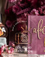 WEDDING GUEST BOOKS Instax Instant Photo Book Mauve Gold Acrylic Wedding Guest Book Personalised and sign set, Velvet dusty Rose Instant Photo Book Boho Elegant Instax Wedding Photo Guestbook27
