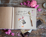 WEDDING GUEST BOOKS Instax Instant Photo Book Wedding guestbook for polaroids, Velvet  Instant Photo Book Boho Elegant Instax Wedding Photo Guestbook6