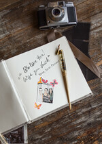 WEDDING GUEST BOOKS Instax Instant Photo Book Wedding guestbook for polaroids, velvet personalized wedding Photo Booth Book7