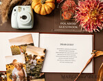 WEDDING GUEST BOOKS Instax Instant Photo Book Fall Terracotta Gold Acrylic Wedding Guest Book Personalised and sign set, Velvet Rust Instant Photo Book Boho Elegant Instax Wedding Photo Guestbook14
