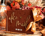 WEDDING GUEST BOOKS Instax Instant Photo Book Fall Terracotta Gold Acrylic Wedding Guest Book Personalised and sign set, Velvet Rust Instant Photo Book Boho Elegant Instax Wedding Photo Guestbook14
