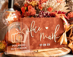 WEDDING GUEST BOOKS Instax Instant Photo Book Fall Terracotta Gold Acrylic Wedding Guest Book Personalised and sign set, Velvet Rust Instant Photo Book Boho Elegant Instax Wedding Photo Guestbook14