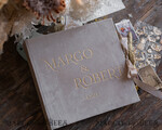 WEDDING GUEST BOOKS Instax Instant Photo Book Luxury Wedding Guest Book, Velvet beige and Gold Personalized Wedding Guest Book, Wedding guest book ideas6