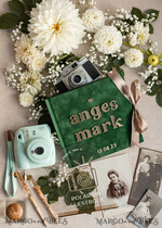 WEDDING GUEST BOOKS Instax Instant Photo Book Emerald Green Gold Acrylic Wedding Guest Book Personalised and sign set, Velvet Garden Greenery Instant Photo Book Boho Elegant Instax Wedding Photo Guestbook14