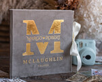 WEDDING GUEST BOOKS Instax Instant Photo Book Luxury Wedding Guest Book, Nude and gold Velvet Instant Photo Book , Elegant Instax Wedding Photo Guestbook 9